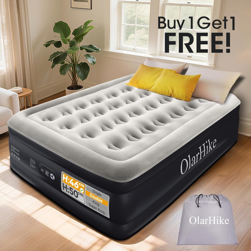 🛏️ Buy 1 Get 1 FREE - OlarHike Double Air Mattress